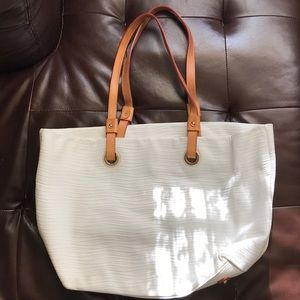 Dooney & Bourke White Leather Tote